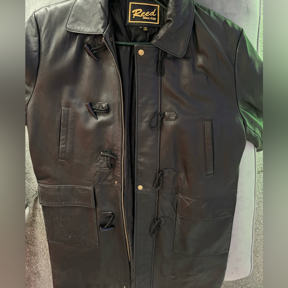 Vintage Style Genuine leather Coat
